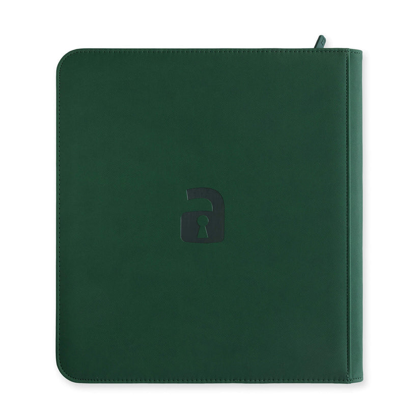 12-Pocket Exo-Tec® Zip Binder - Forest Green