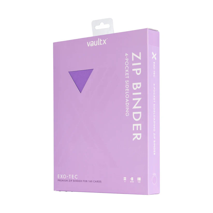 4-Pocket Exo-Tec® Zip Binder - Just Purple