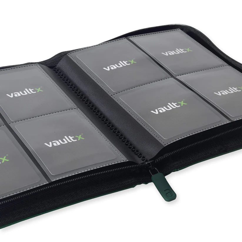 4-Pocket Exo-Tec® Zip Binder- Forest Green