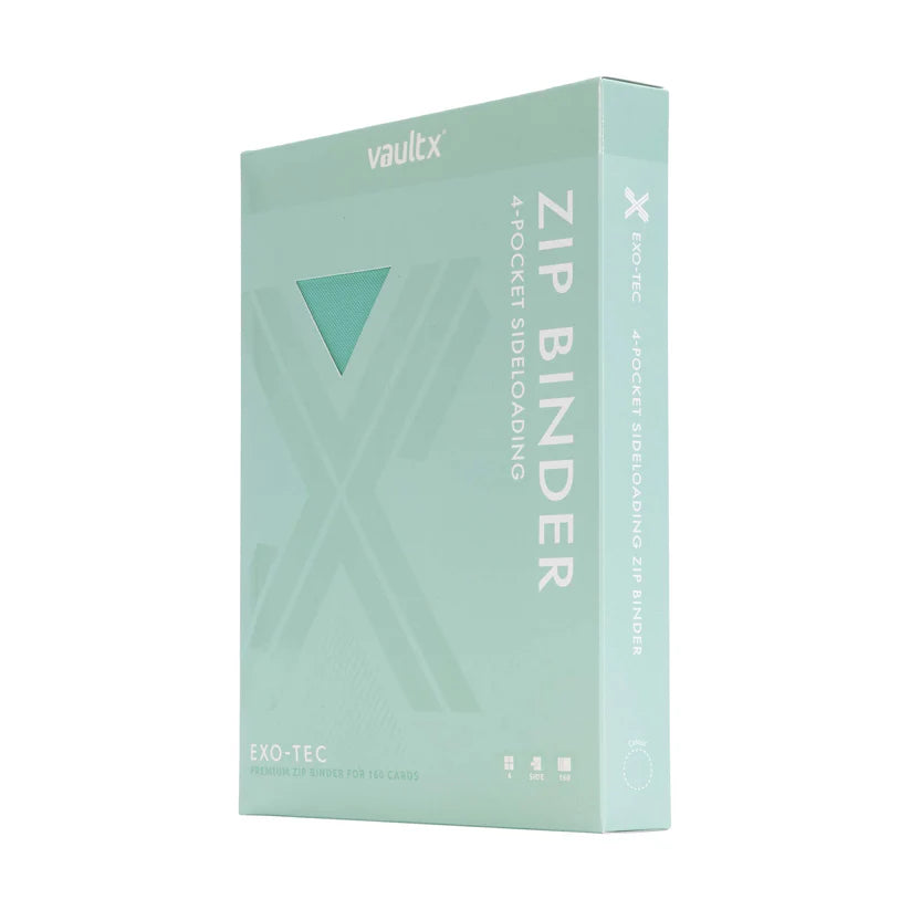 4-Pocket Exo-Tec® Zip Binder - Mint Green