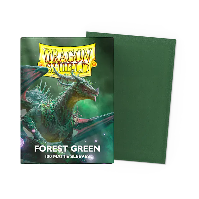 Dragon Shield - Matte Standard Size Sleeves 100pk - Forest Green