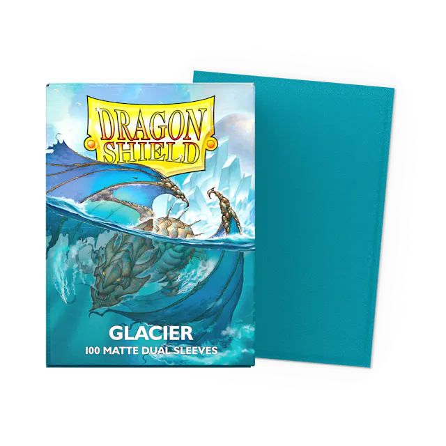Dragon Shield - Dual Matte Standard Size Sleeves 100pk - Glacier Miniom