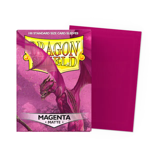 Dragon Shield - Matte Standard Size Sleeves 100pk - Magenta