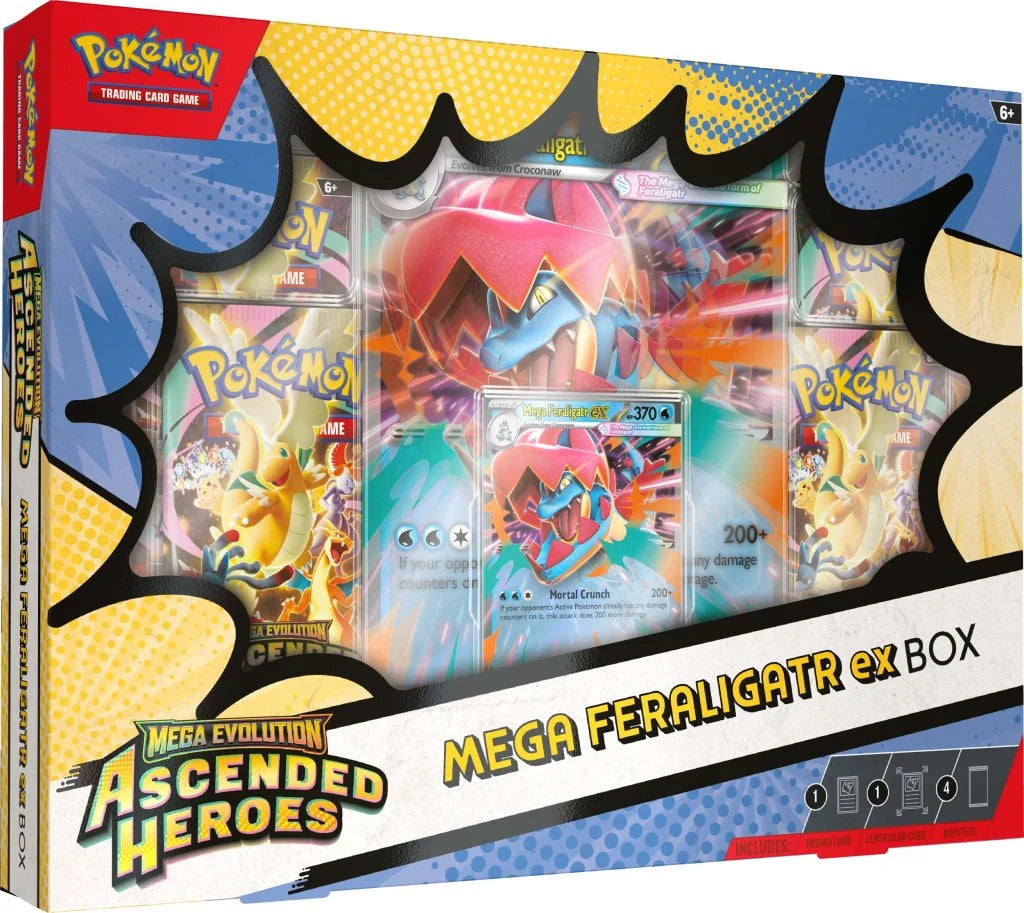 Pokémon TCG: Mega Evolution Ascended Heroes - Mega Feraligatr ex Box - Expected 24/04/2026