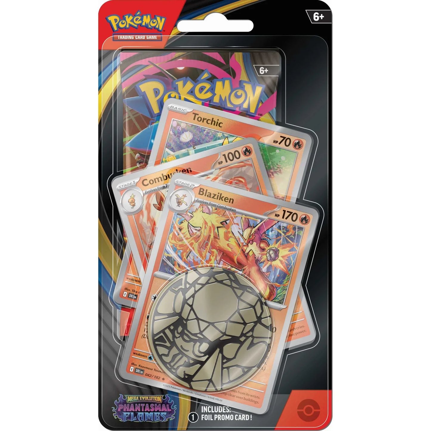 Pokémon TCG: Mega Evolution Phantasmal Flames - Premium Checklane - TORCHIC EVOLUTION CHAIN (Expected Release 14/11/2025)