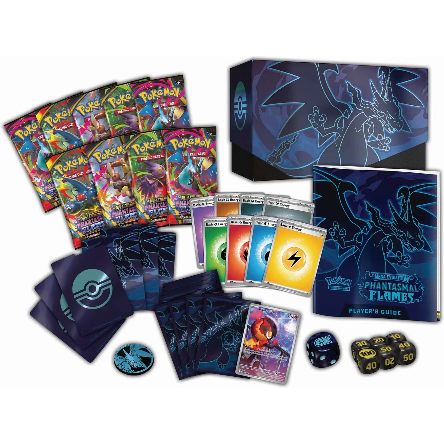 Pokémon TCG: Mega Evolution Phantasmal Flames - Elite Trainer Box - Expected Release Date 14/11/2025