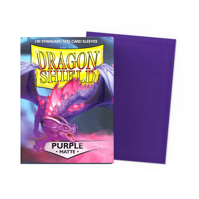 Dragon Shield - Matte Standard Size Sleeves 100pk - Purple