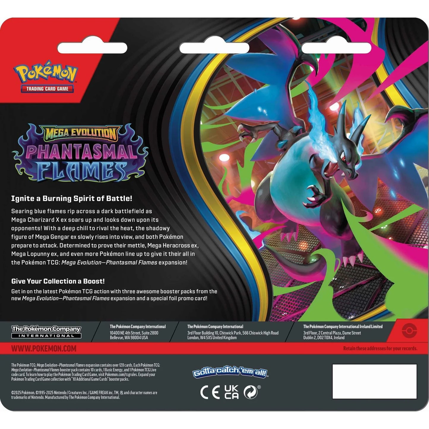 Pokémon TCG: Mega Evolution Phantasmal Flames - 3 Pack - WEAVILE (Expected Release 14/11/2025)