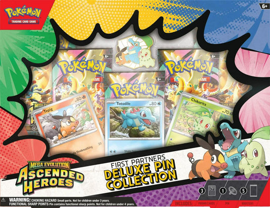 Pokémon TCG: Mega Evolution Ascended Heroes - First Partners Deluxe Pin Collection - expected 20/03/2026