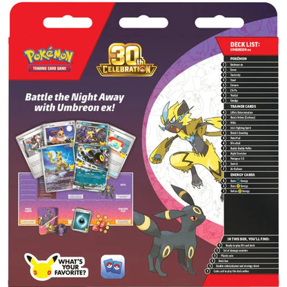 Pokémon TCG: 30th Celebration Battle Deck—Espeon ex and 30th Celebration Battle Deck—Umbreon ex - Expected 30/10/2026