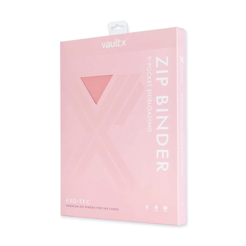 9-Pocket Exo-Tec® Zip Binder - Just Pink