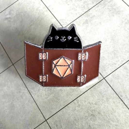 Dungeon Meowster Cat Pin