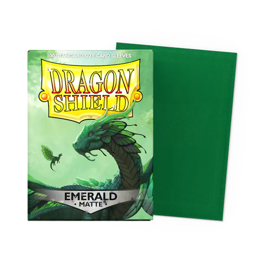 Dragon Shield - Matte Standard Size Sleeves 100pk - Emerald