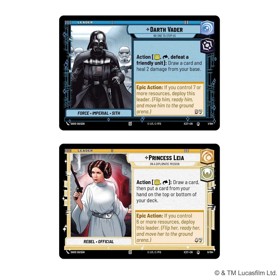 Star Wars: Unlimited - ICONS 2027 Starter Set (Expected Release: 20/11/2026)