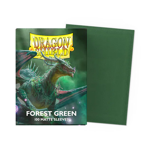 Dragon Shield - Matte Standard Size Sleeves 100pk - Forest Green