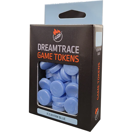 DreamTrace Game Tokens: Icewyrm Blue