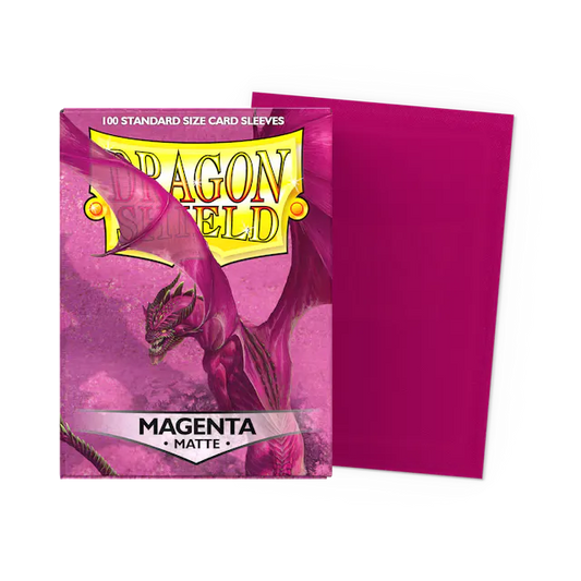 Dragon Shield - Matte Standard Size Sleeves 100pk - Magenta