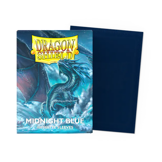 Dragon Shield - Matte Standard Size Sleeves 100pk - Midnight Blue