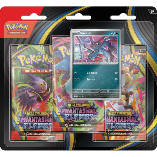Pokémon TCG: Mega Evolution Phantasmal Flames - 3 Pack - Sneasel (Expected Release 14/11/2025)