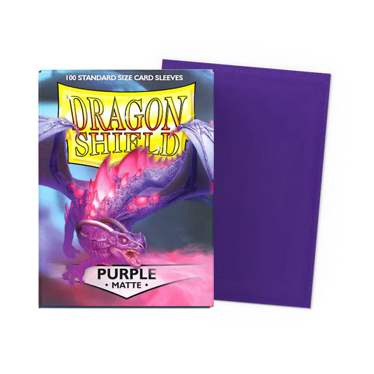 Dragon Shield - Matte Standard Size Sleeves 100pk - Purple