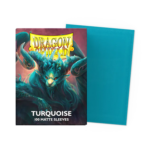 Dragon Shield - Matte Standard Size Sleeves 100pk - Players Choice Turquoise Atebeck