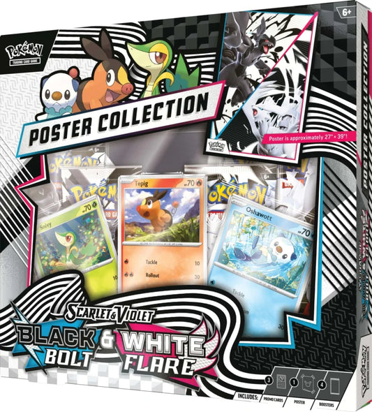 Pokémon TCG: Black Bolt & White Flare Unova Poster Collection (EXPECTED RELEASE 18TH JULY 2025)