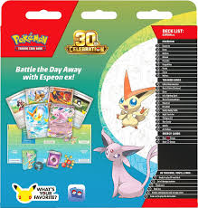 Pokémon TCG: 30th Celebration Battle Deck—Espeon ex and 30th Celebration Battle Deck—Umbreon ex - Expected 30/10/2026