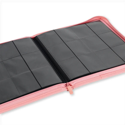 12-Pocket Exo-Tec® Zip Binder - Just Pink