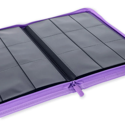 9-Pocket Exo-Tec® Zip Binder - Just Purple